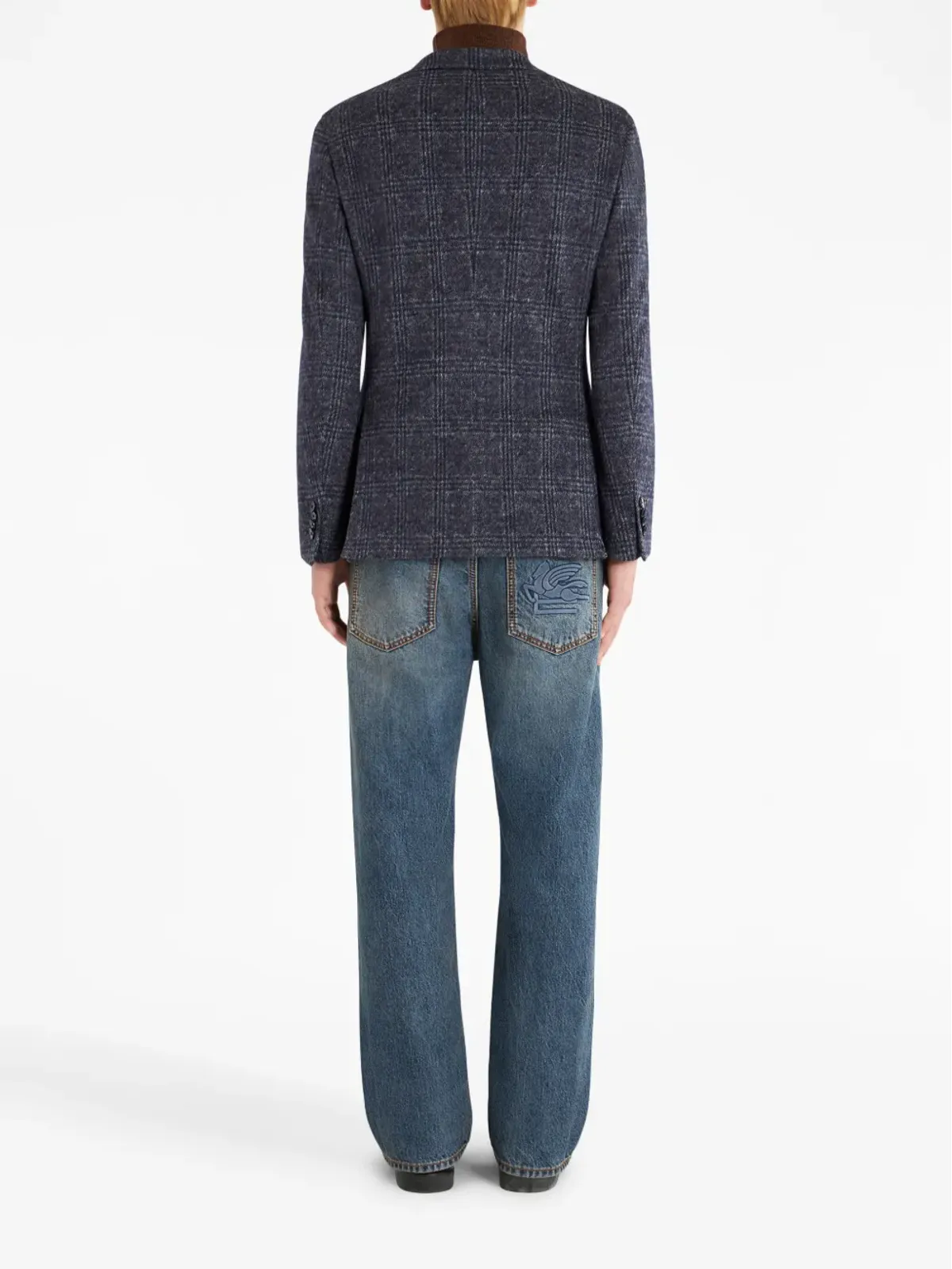 ETRO チェック柄 シングルブレスト ブレザー - 画像3
