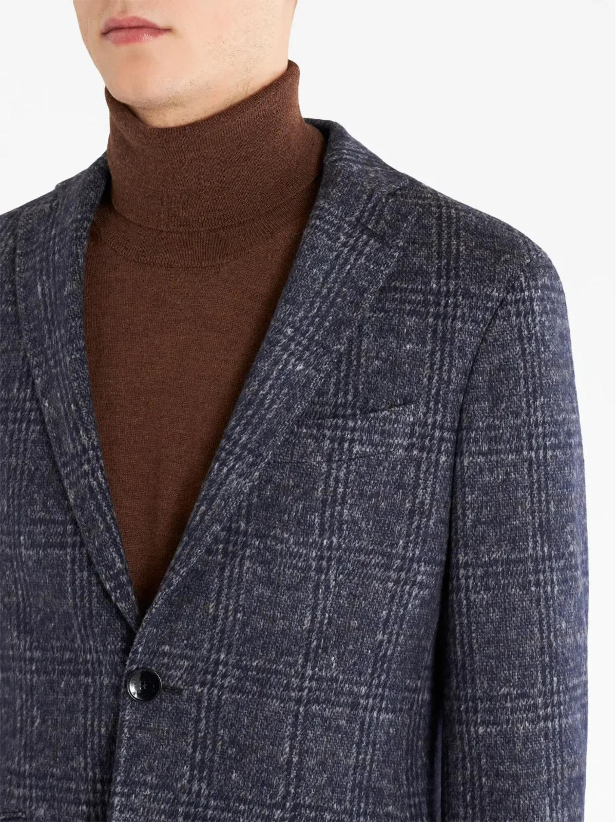 ETRO チェック柄 シングルブレスト ブレザー - 画像4