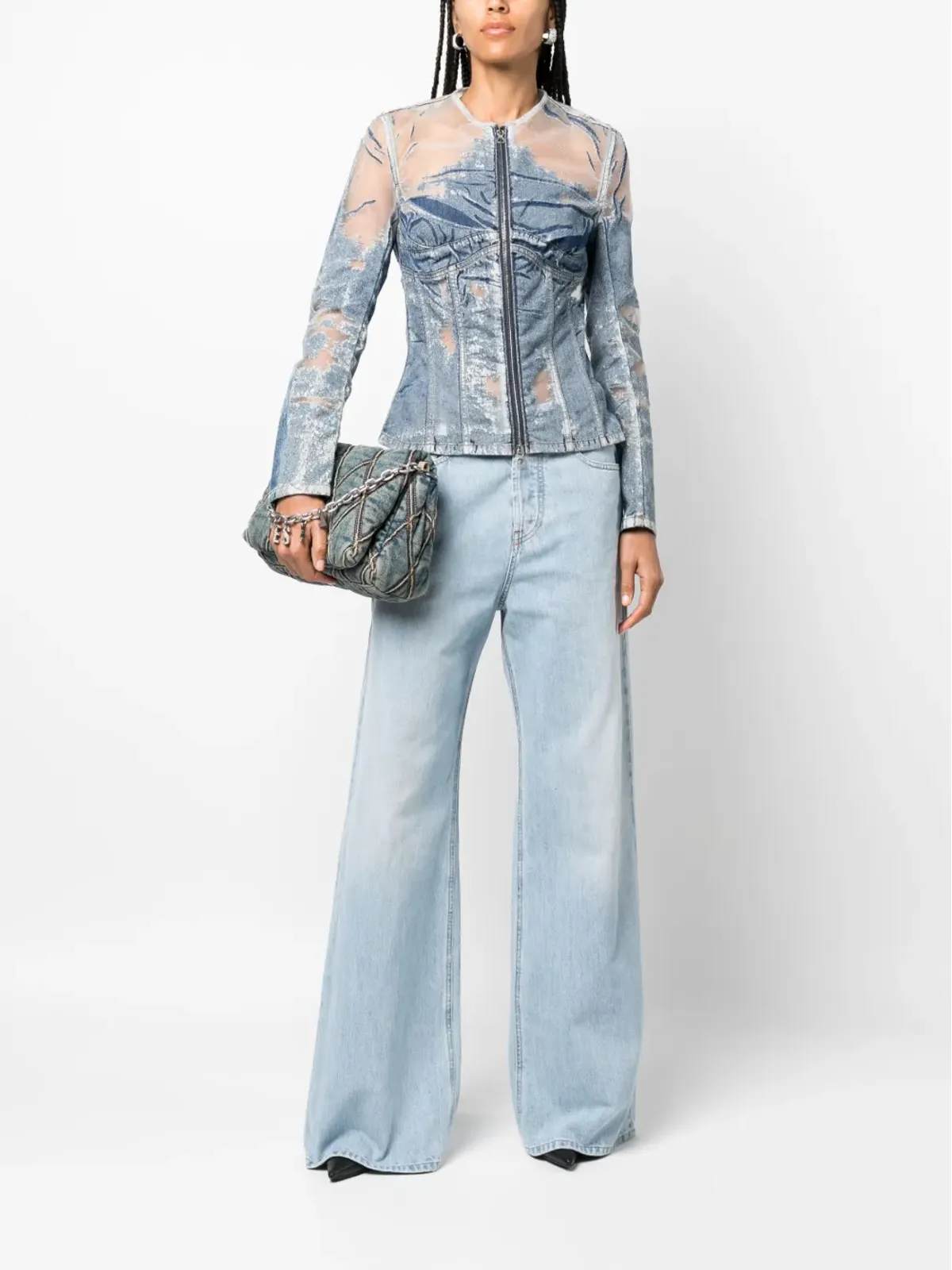 Diesel Milly デニムフィットジャケット - 画像2