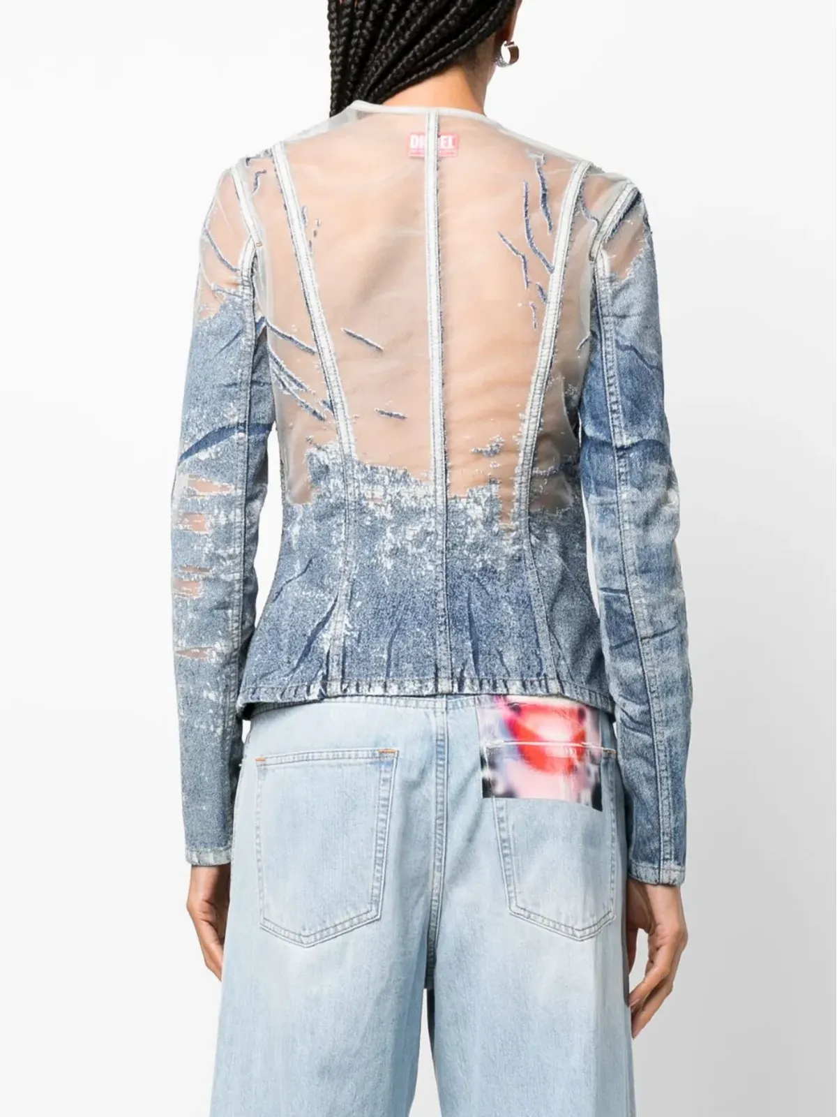 Diesel Milly デニムフィットジャケット - 画像4