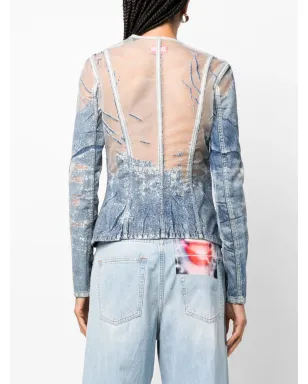 Diesel Milly デニムフィットジャケット - サムネイル4