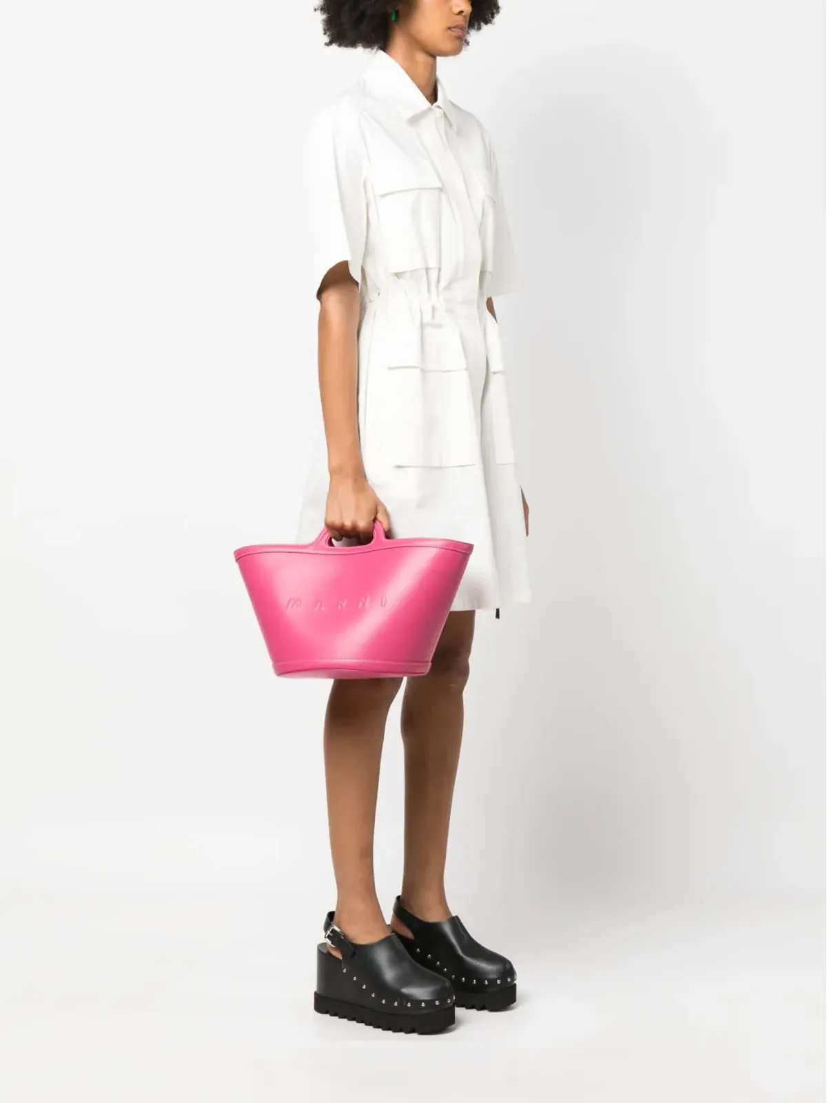 Marni トロピカリア レザー トートバッグ - 画像2
