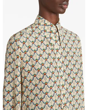ETRO 花柄プリント シルクシャツ - サムネイル4