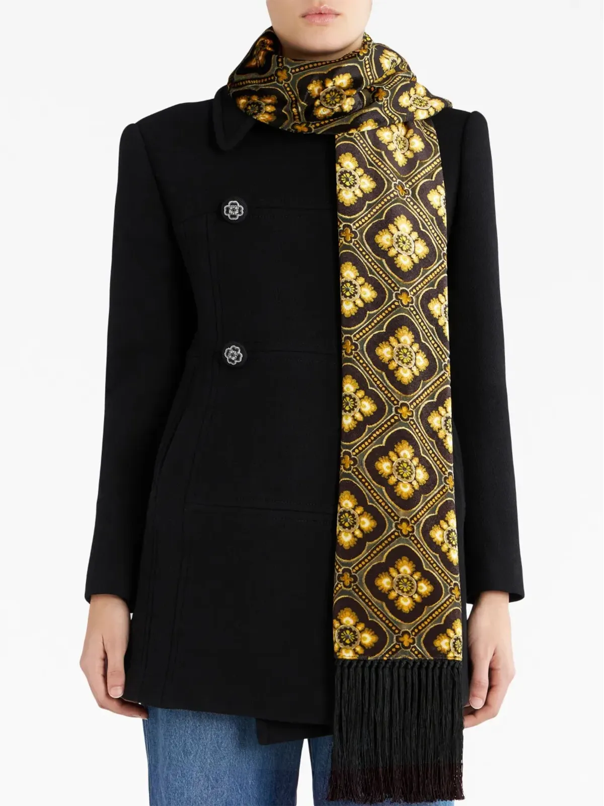 ETRO ジオメトリックプリント スカーフ - 画像3