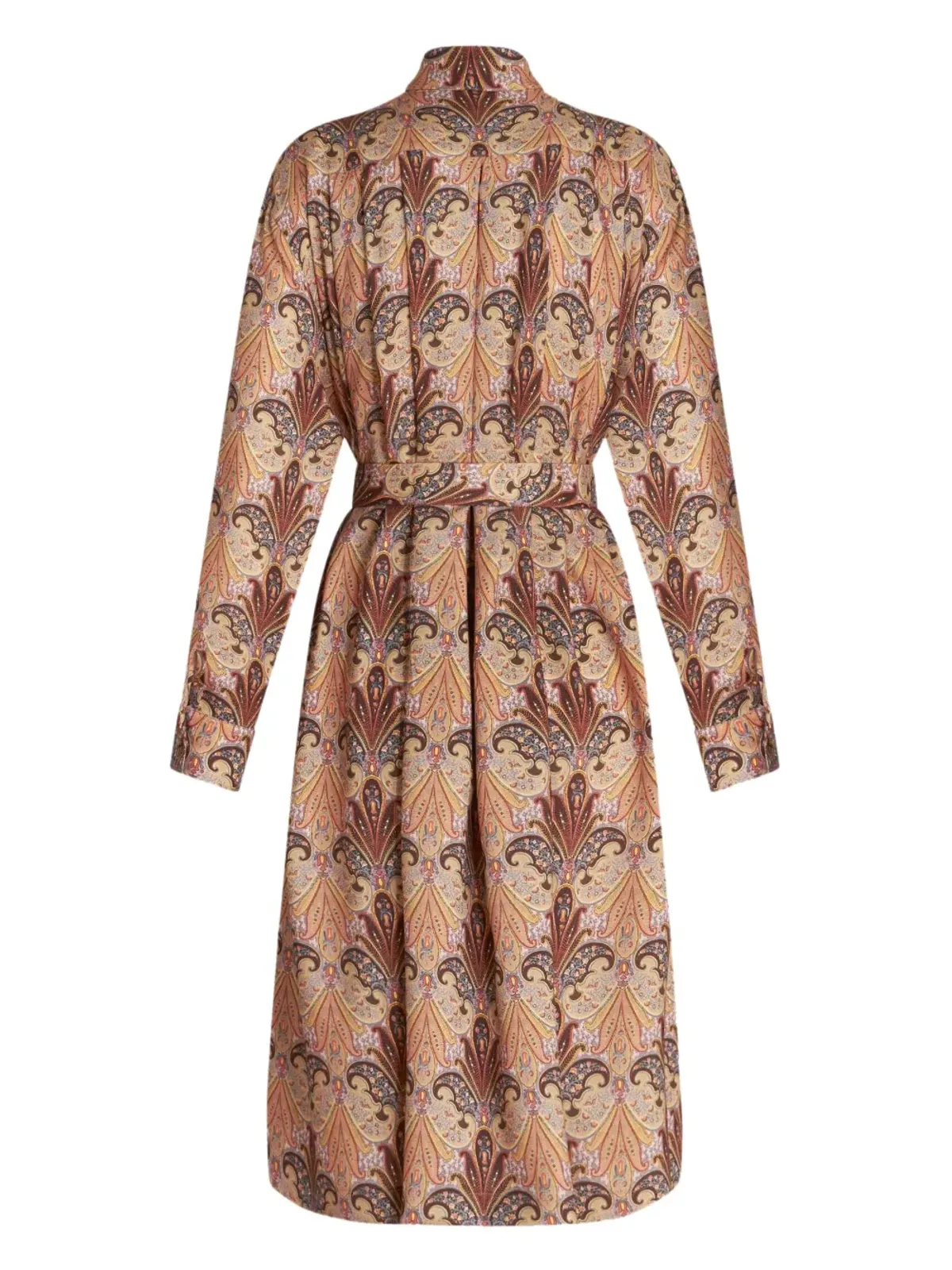 ETRO ペイズリープリント ベルテッド ミディ シャツドレス - 画像5