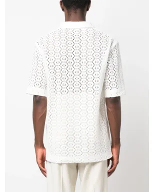 Séfr pointelle-knit shirt - White - サムネイル4