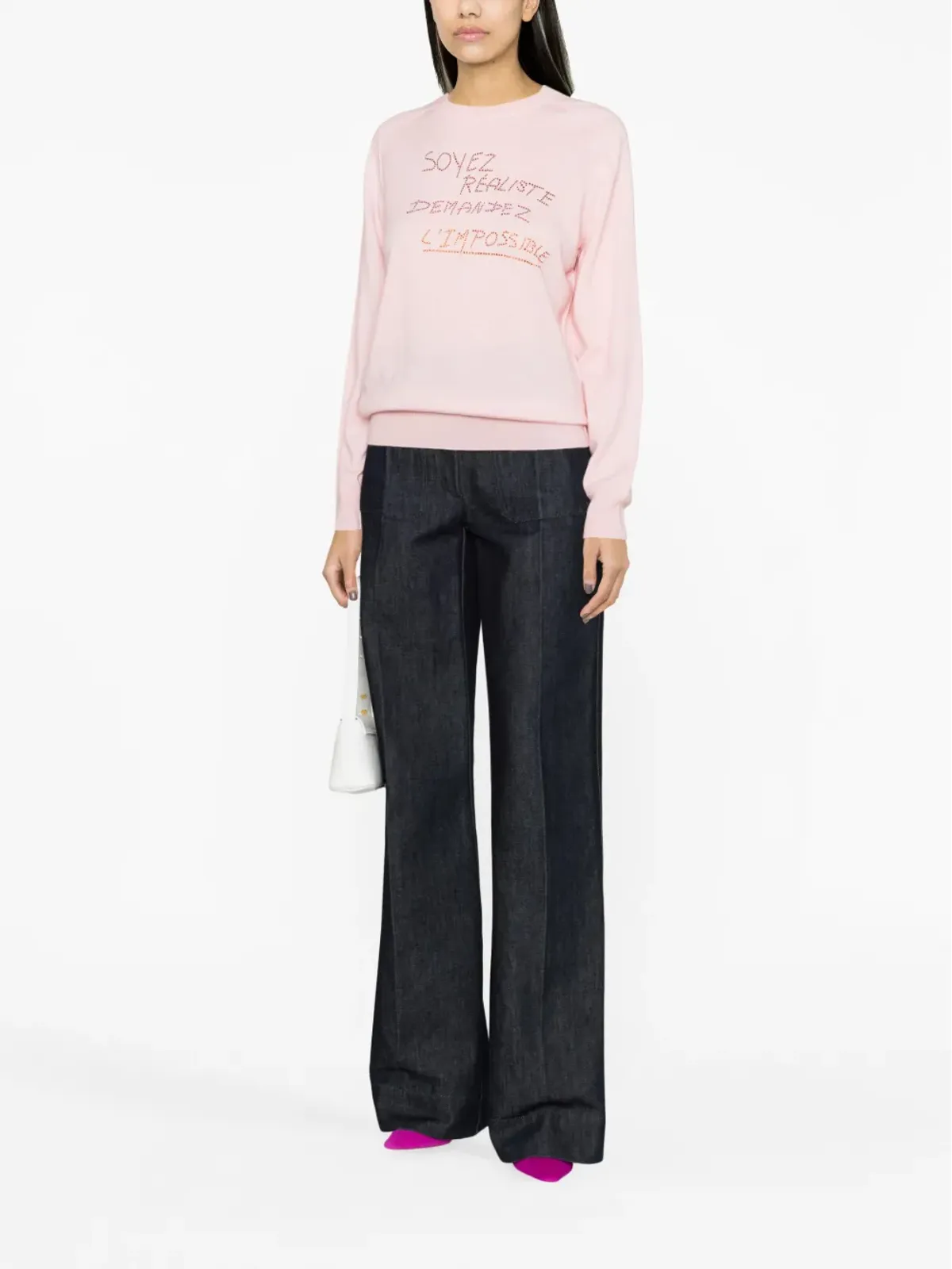 Sonia Rykiel ラインストーン装飾ジャンパー - 画像2
