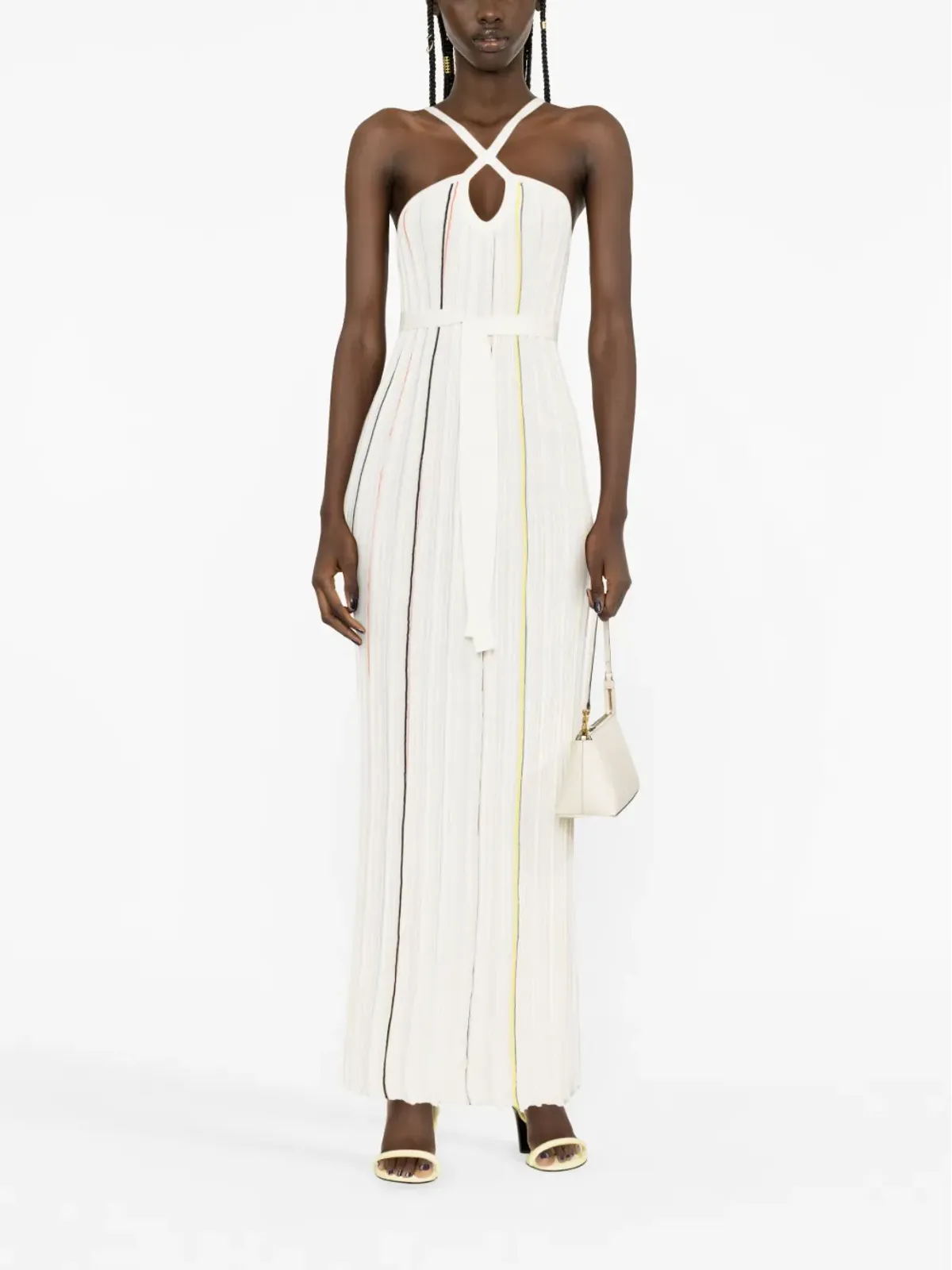 Sonia Rykiel ストライププリーツドレス - 画像2