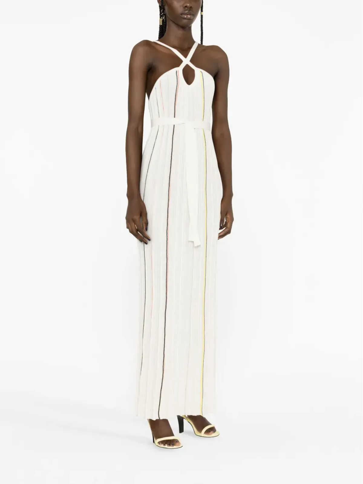 Sonia Rykiel ストライププリーツドレス - 画像3