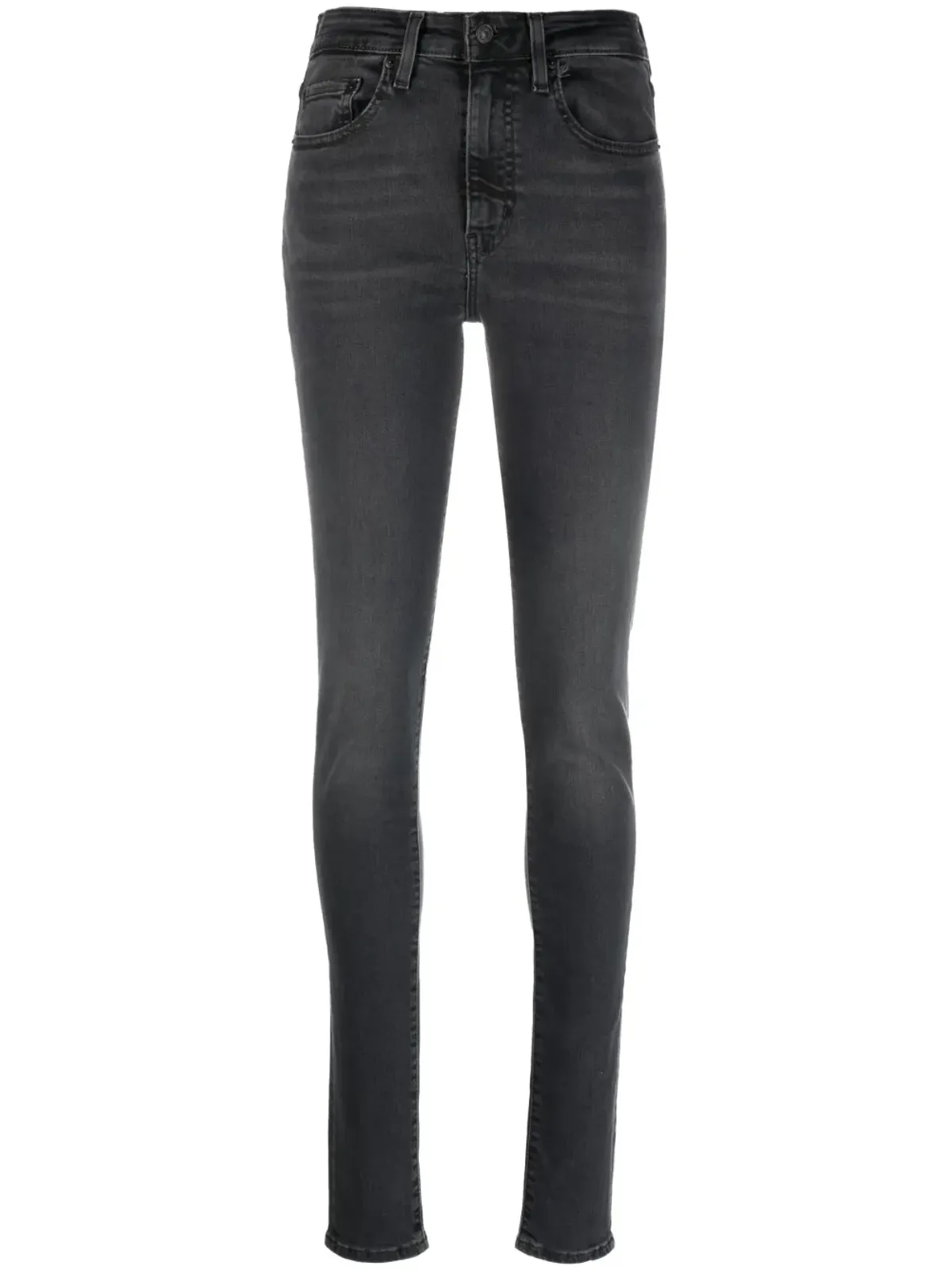Levi's 720 ハイライズ・スーパースキニー ジーンズ - ブラック - 画像1