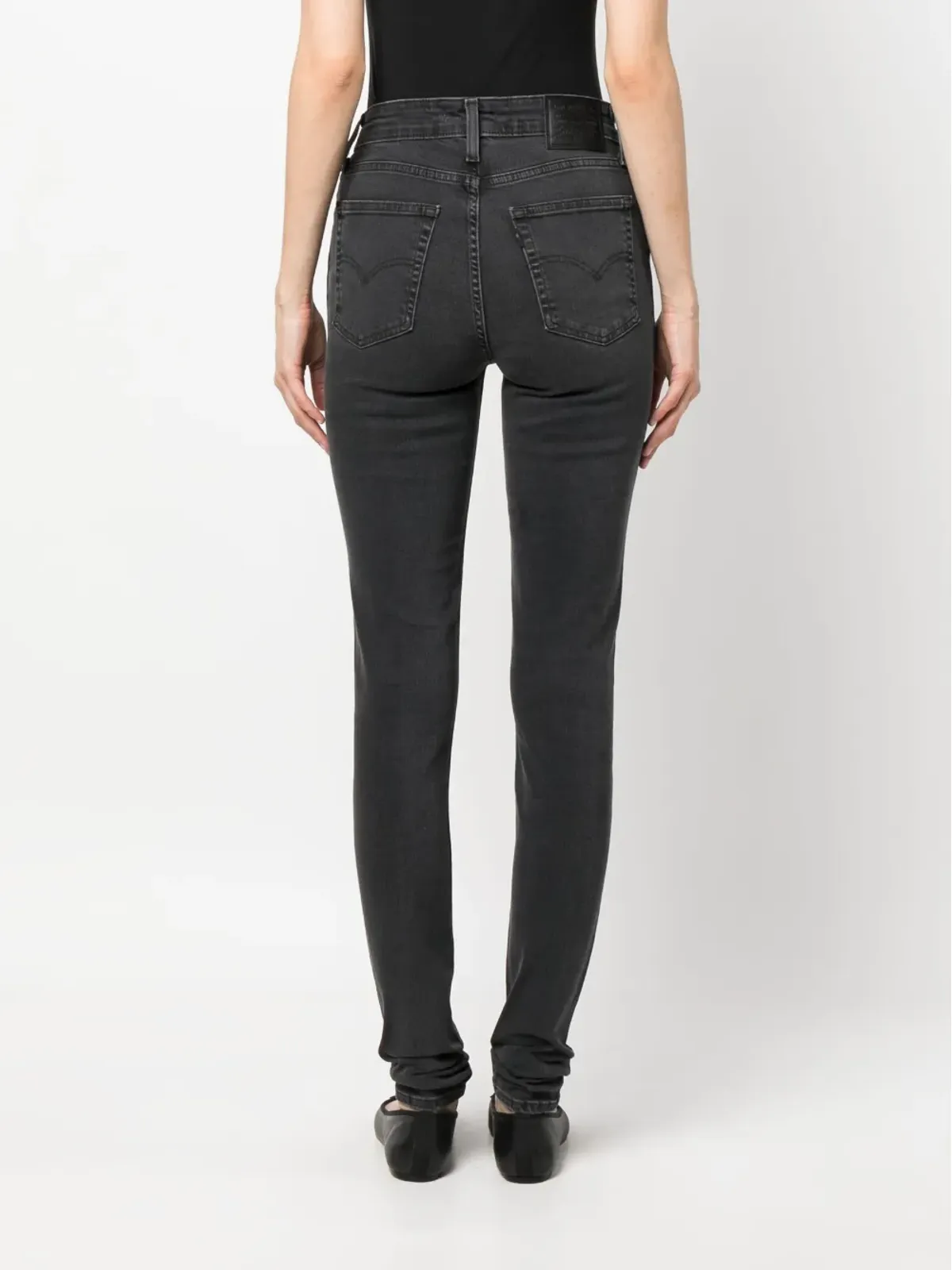 Levi's 720 ハイライズ・スーパースキニー ジーンズ - ブラック - 画像4