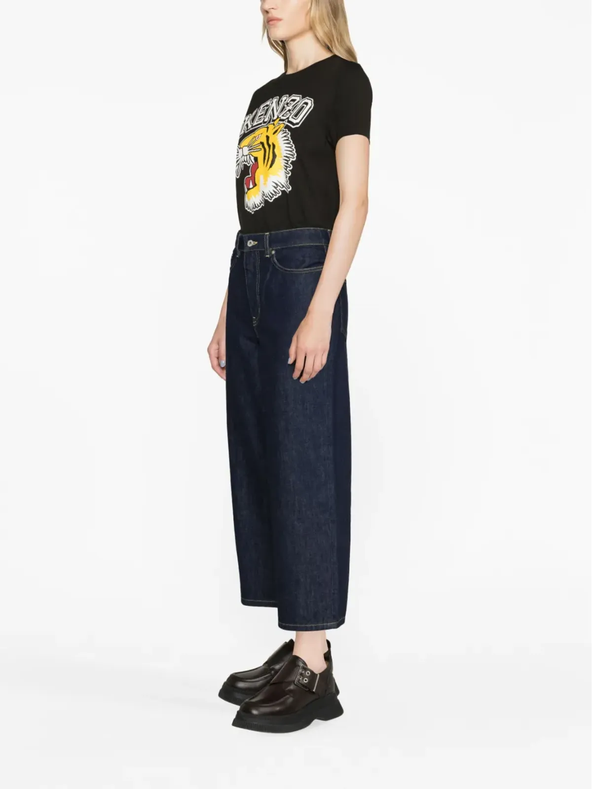 Kenzo Sumire クロップドジーンズ - 画像4