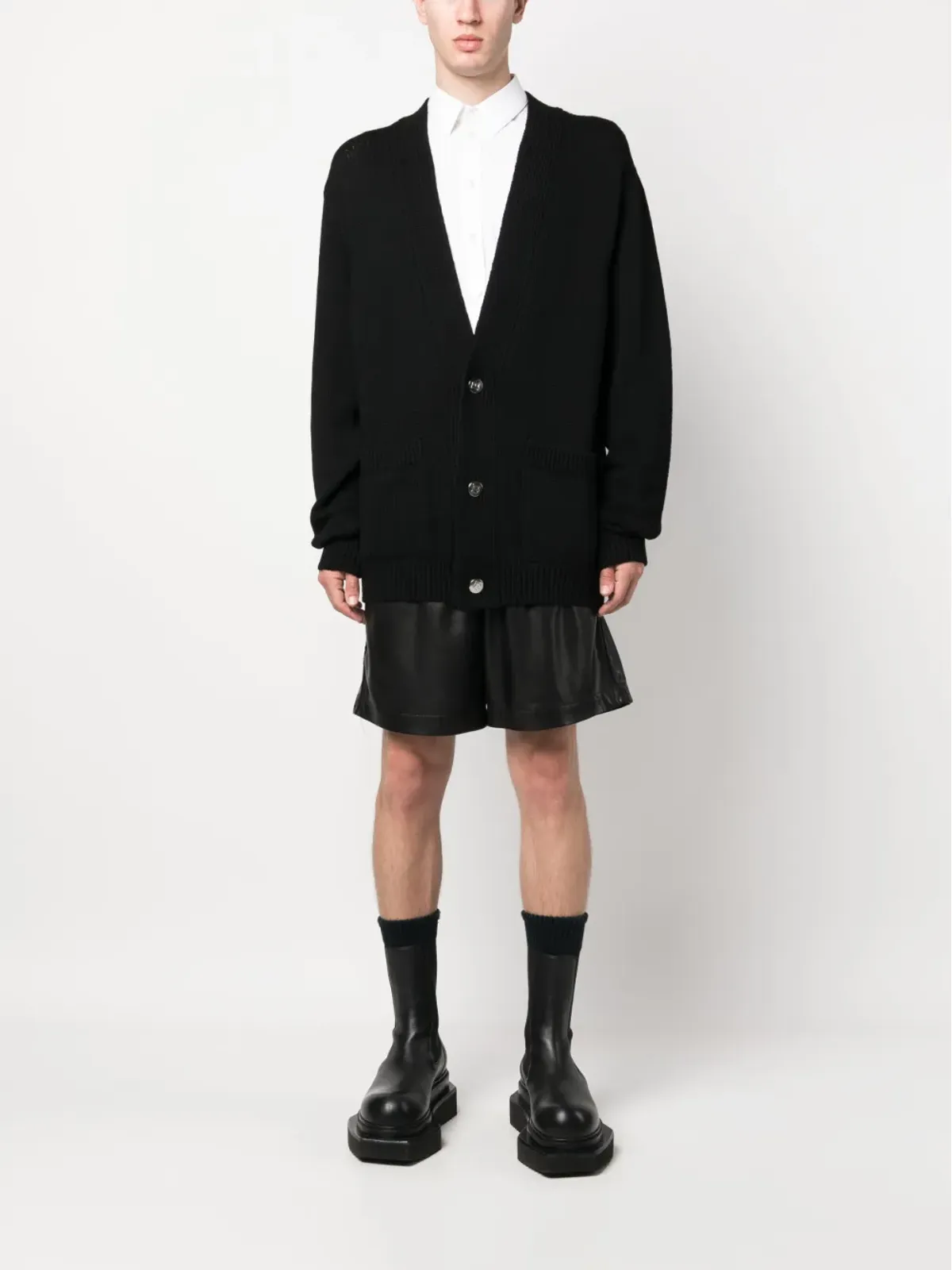 Balmain ロゴ入りインターシャカーディガン - ブラック - 画像2