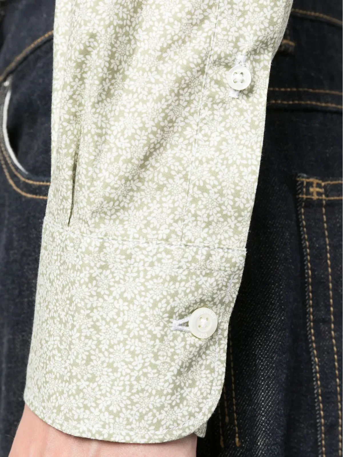 Canali 花柄プリント長袖シャツ - 画像5