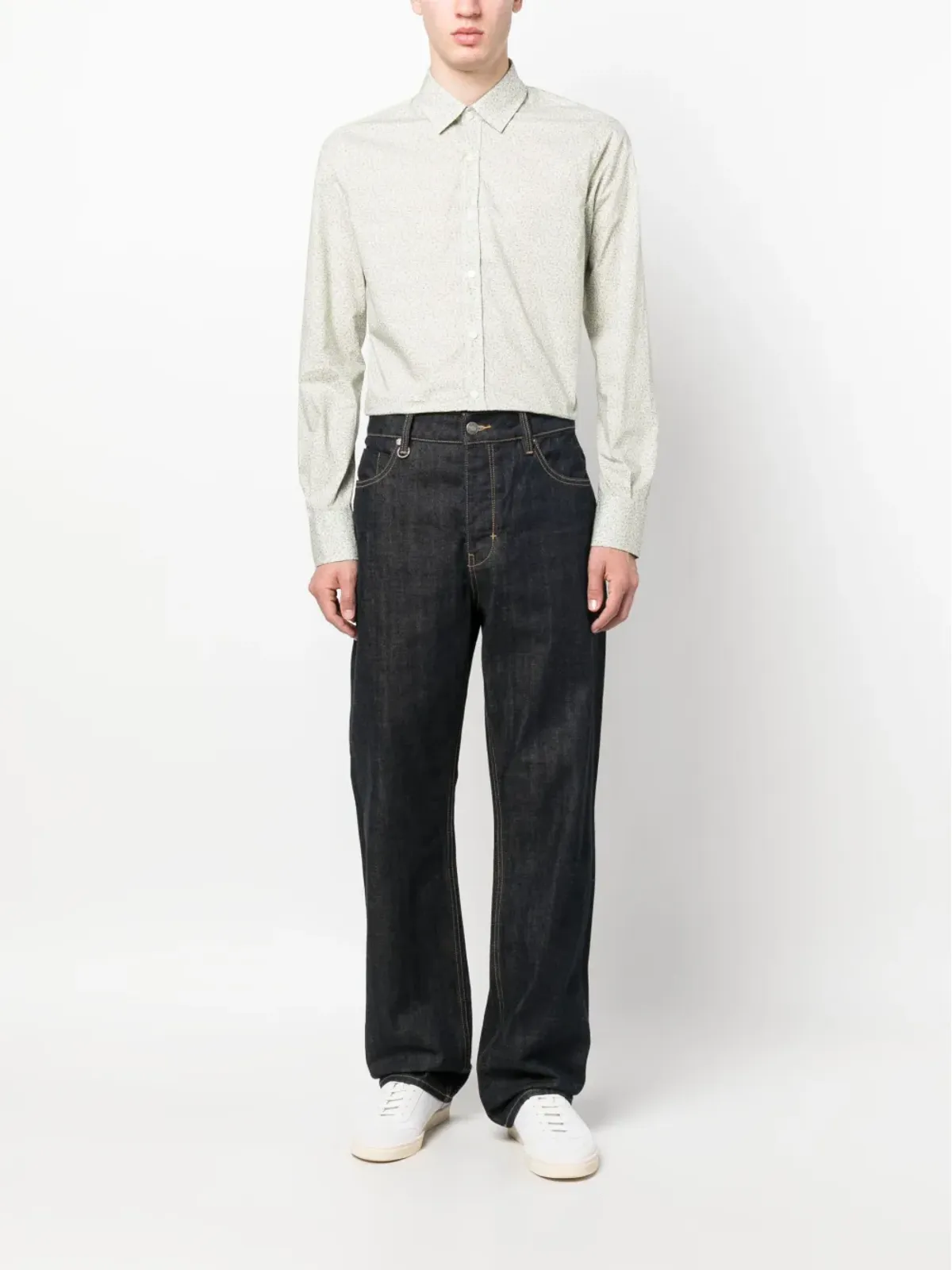 Canali 花柄プリント長袖シャツ - 画像2
