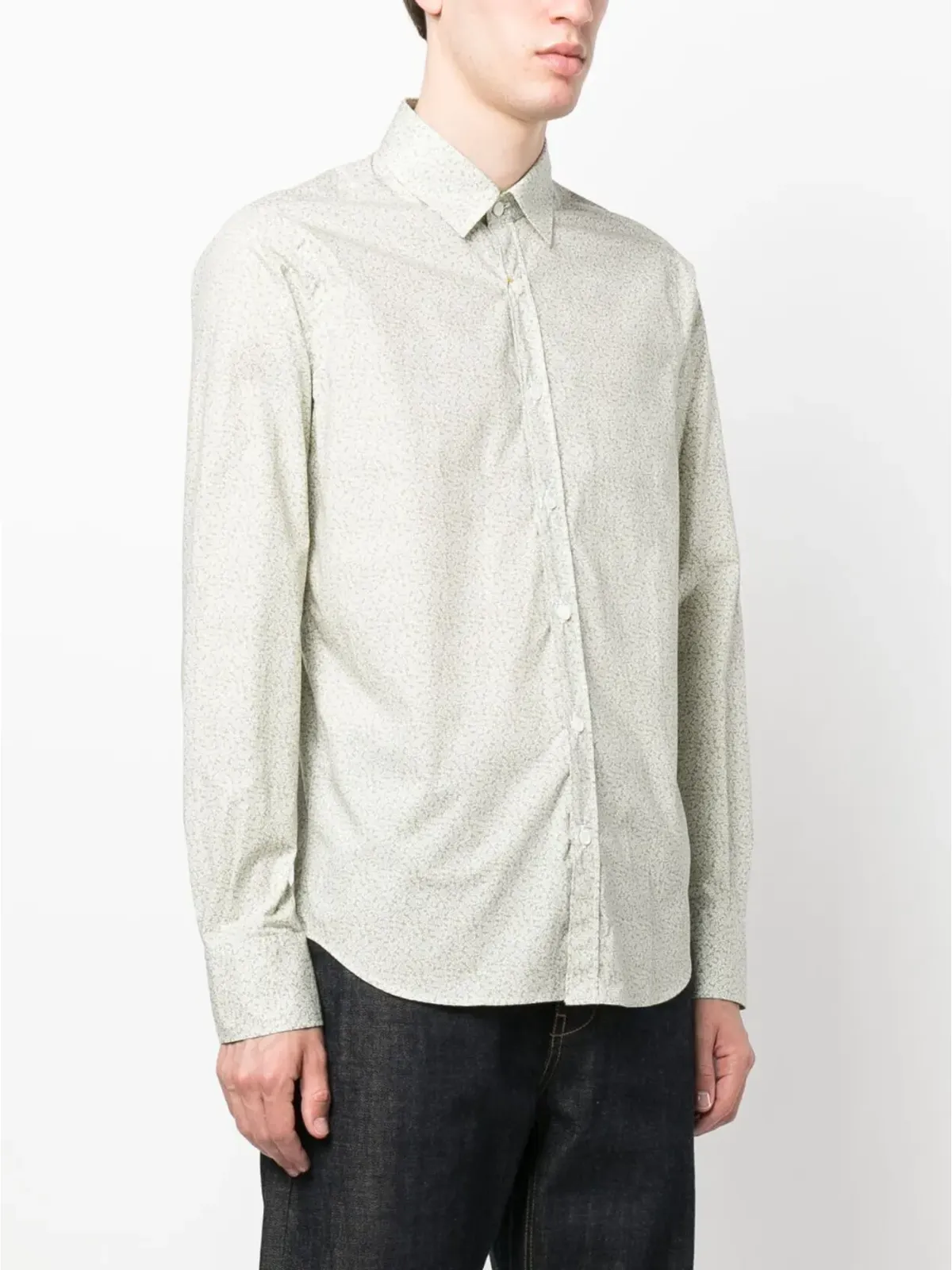 Canali 花柄プリント長袖シャツ - 画像3