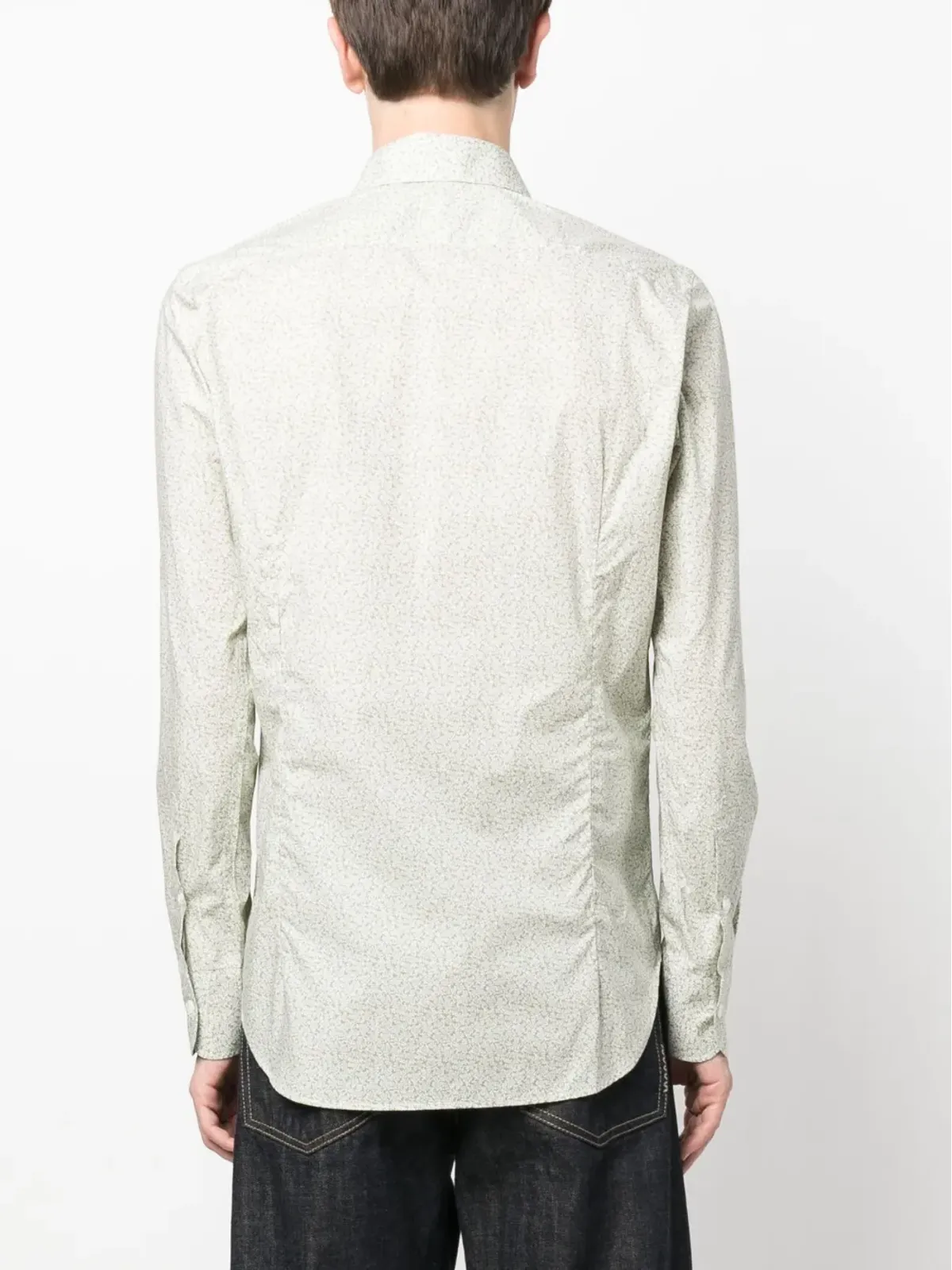 Canali 花柄プリント長袖シャツ - 画像4