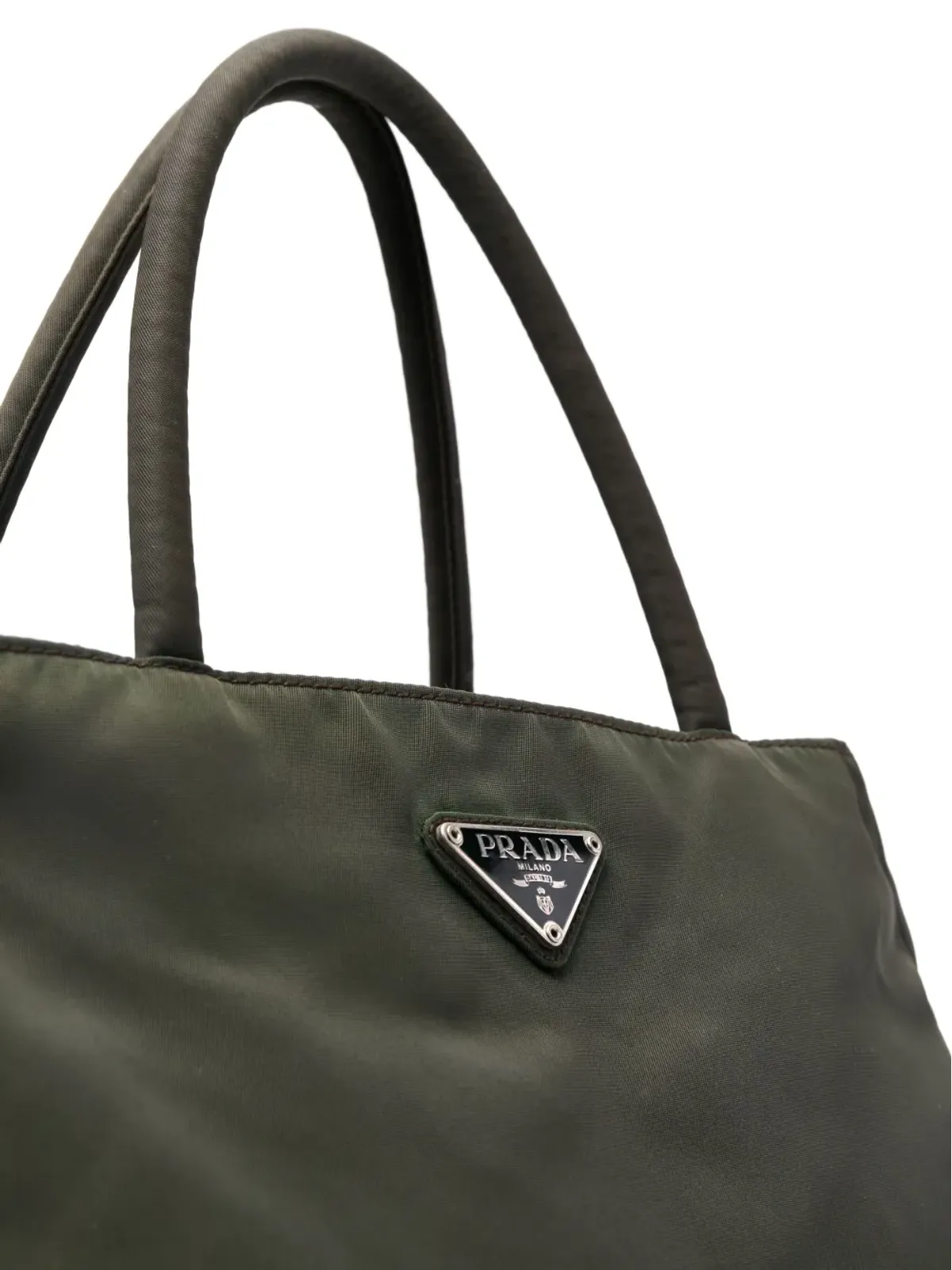 Prada ビンテージ ロゴプレート トートバッグ - 画像4