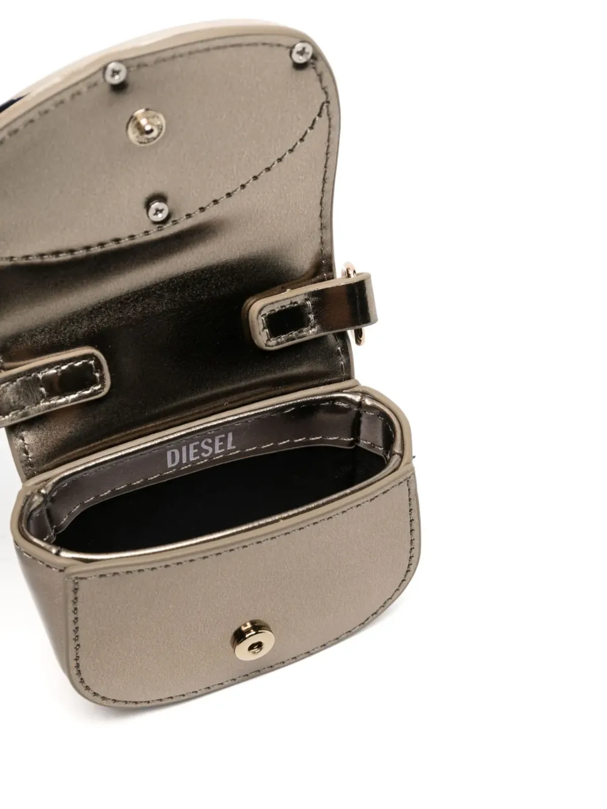Diesel 1DR レザー バッグチャーム - Brown - 画像3