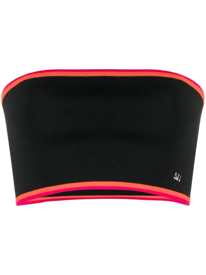 Sonia Rykiel Sonia Rykiel ストライプ柄ニット クロップトップの商品画像