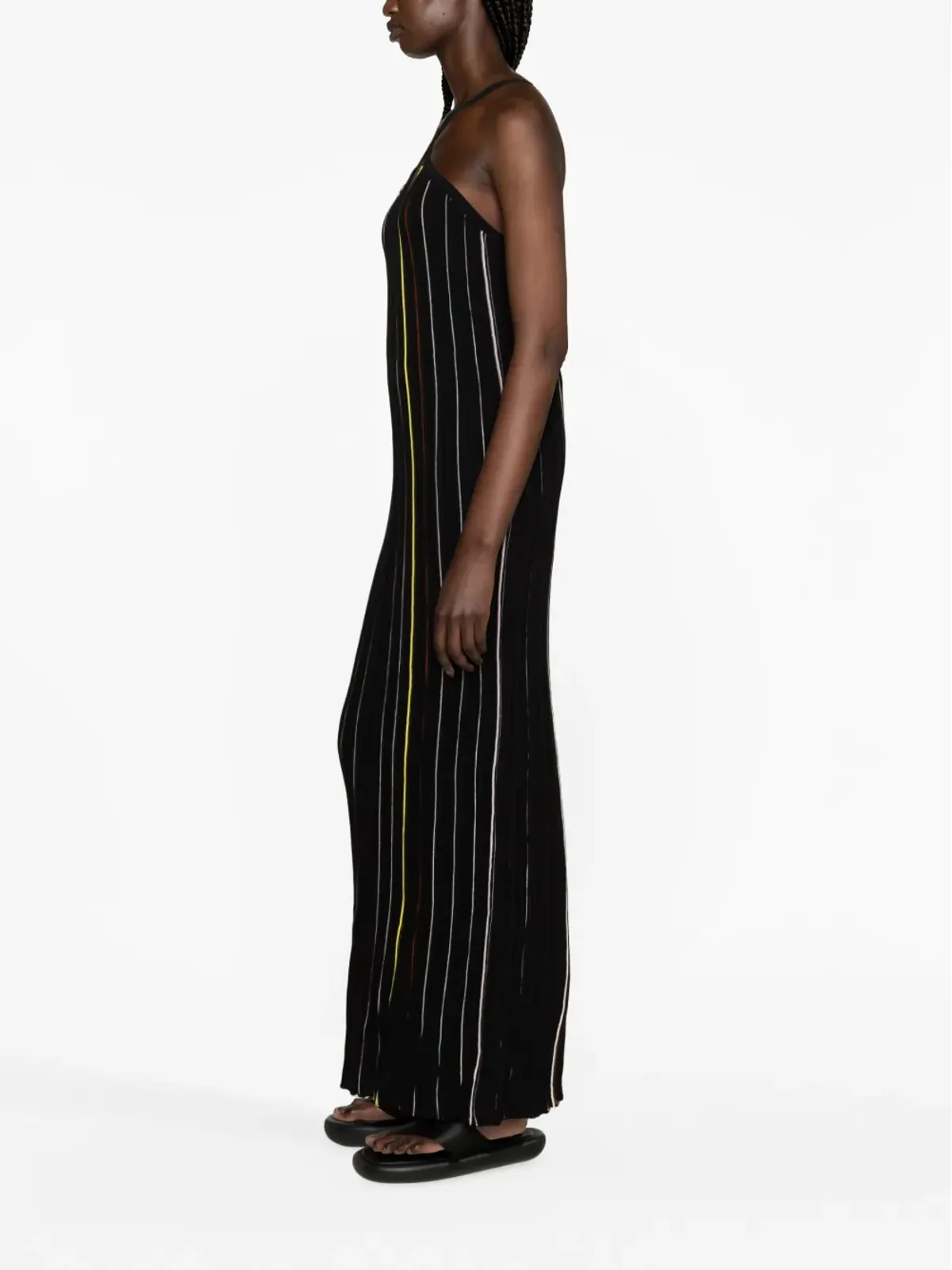Sonia Rykiel ストライプ柄ニットのマキシドレス - 画像3