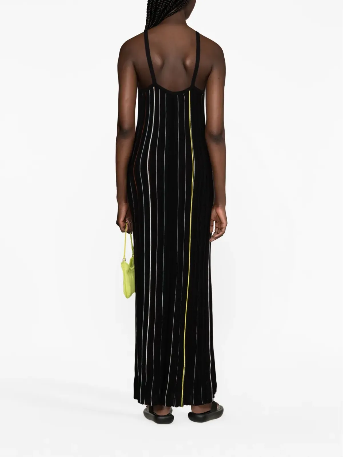 Sonia Rykiel ストライプ柄ニットのマキシドレス - 画像4