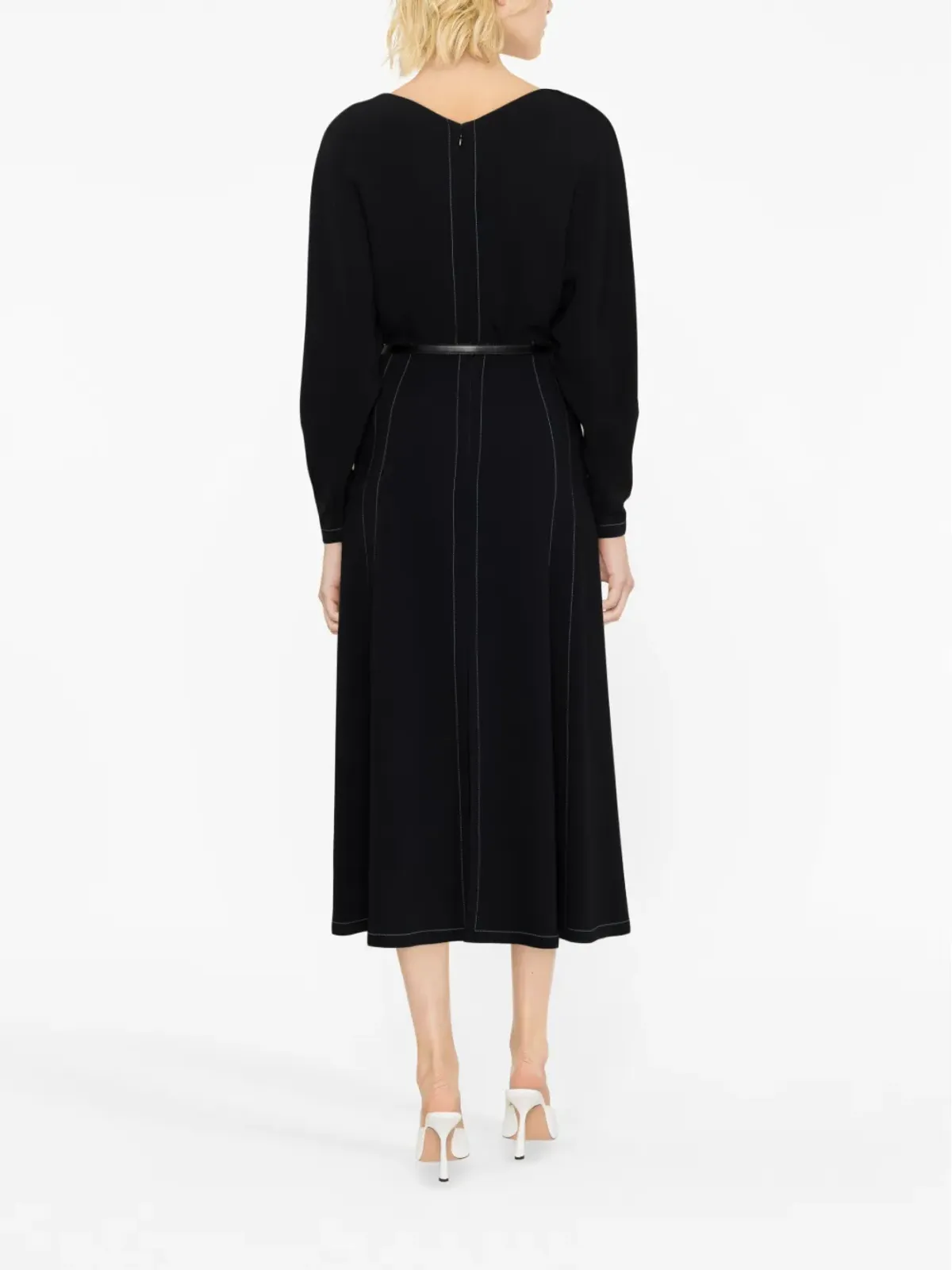 Stella McCartney フロントスリットミディスカート - 画像3