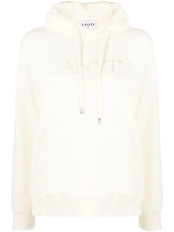 Lanvin Lanvin ロゴ刺繍フリースフーディーの商品画像