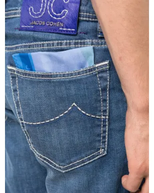 Jacob Cohën ロゴ刺繍ストレートジーンズ - サムネイル5
