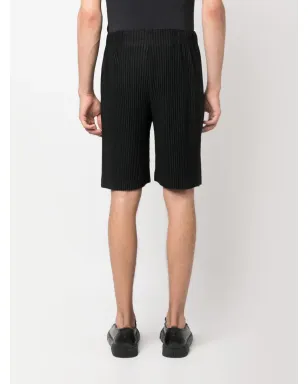 Homme Plissé Issey Miyake プリッセ・ストレートレッグ・ショーツ - サムネイル4