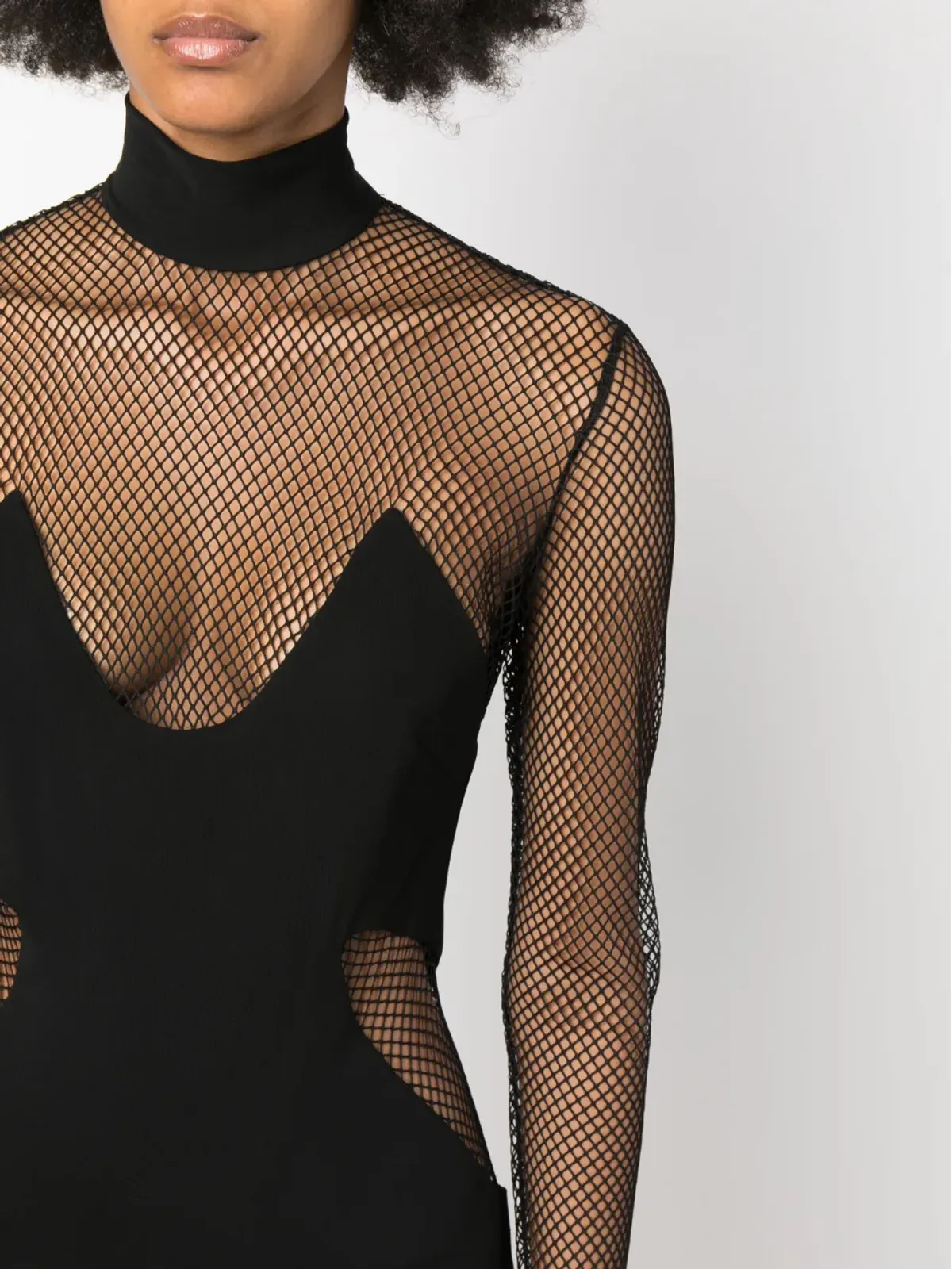 TOM FORD イリュージョン メッシュパネル ミニドレス - 画像5