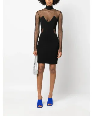 TOM FORD イリュージョン メッシュパネル ミニドレス - サムネイル2
