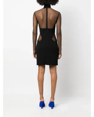 TOM FORD イリュージョン メッシュパネル ミニドレス - サムネイル4