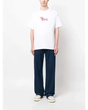 A.P.C. Hermance ロゴプリント コットンTシャツ - ホワイト - サムネイル2