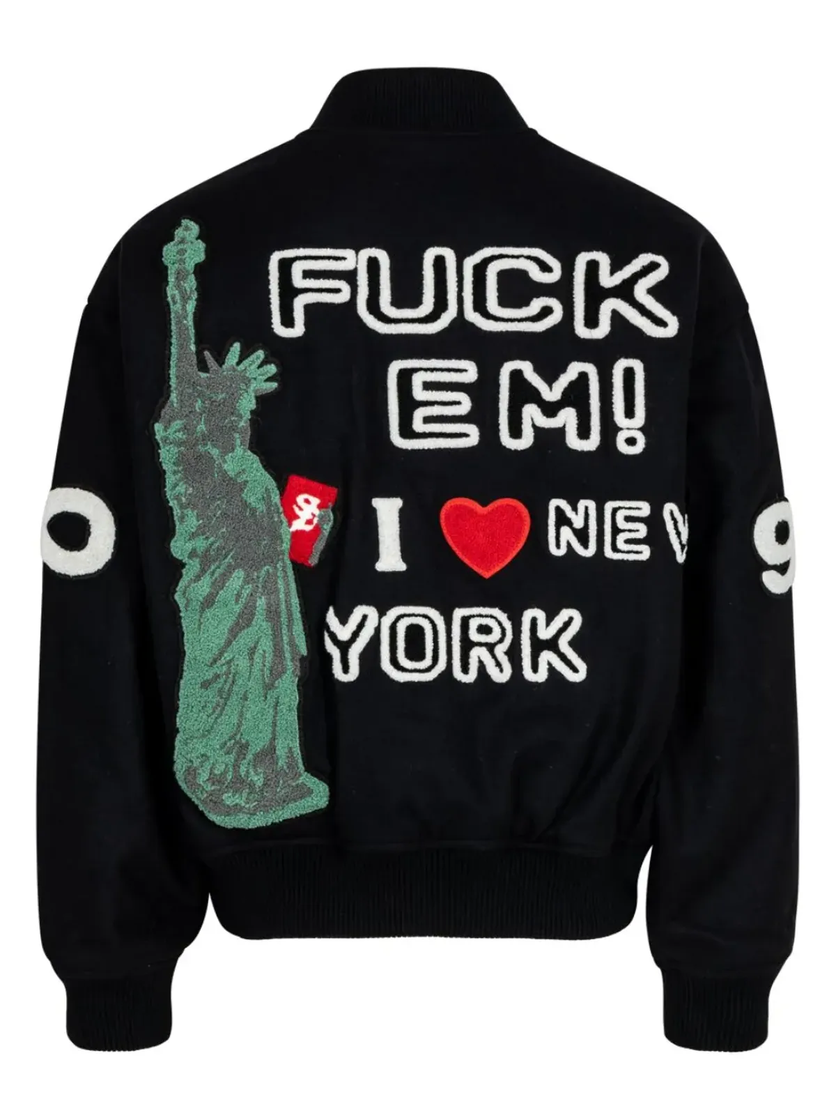 Supreme ツーリスト ヴァーシティ ブラック ジャケット - 画像2