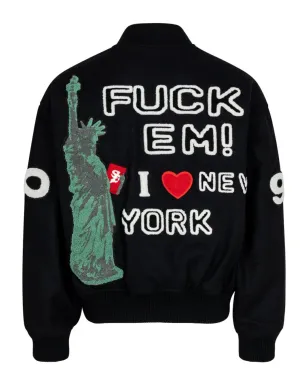 Supreme ツーリスト ヴァーシティ ブラック ジャケット - サムネイル2