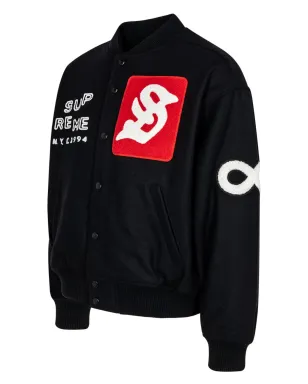 Supreme ツーリスト ヴァーシティ ブラック ジャケット - サムネイル3