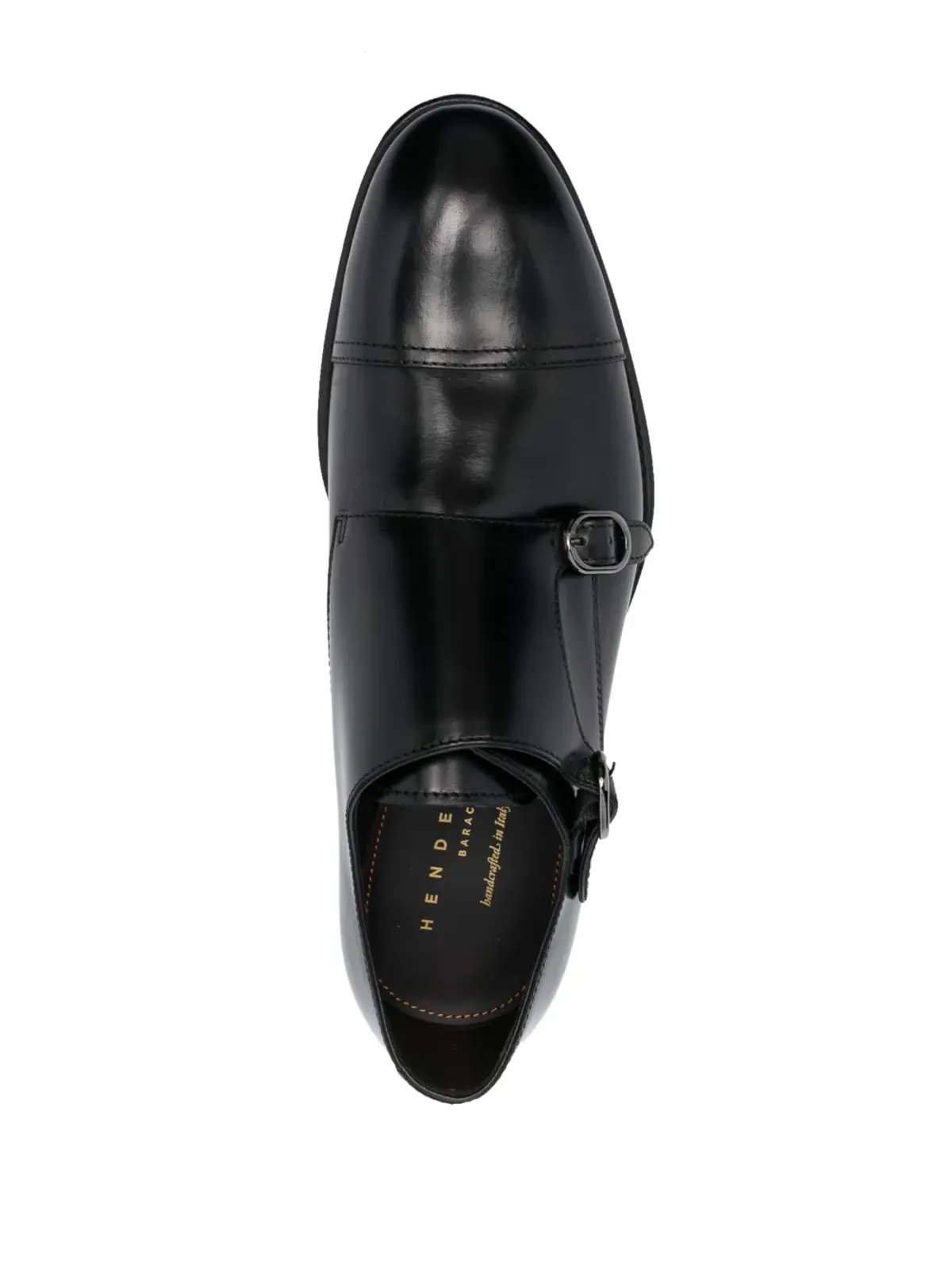 Henderson Baracco サイドバックル レザー モンクシューズ - 画像4