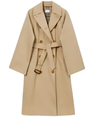 Burberry チェック柄コットン トレンチコート - Neutrals - サムネイル1