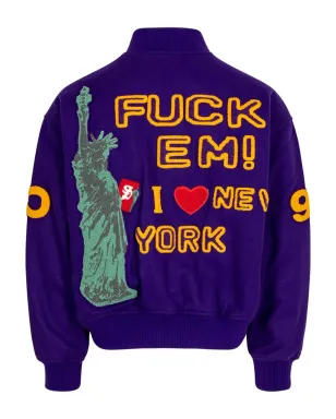 Supreme ツーリスト パープル バーシティジャケット - サムネイル2