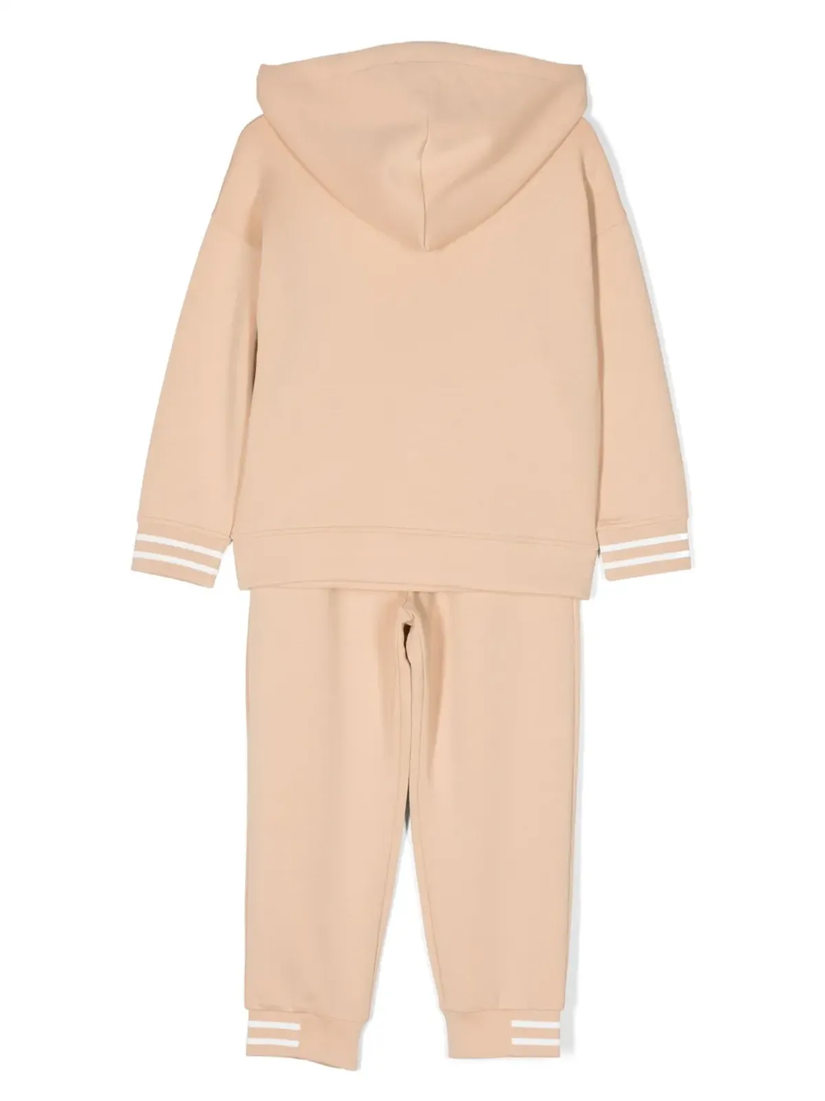 Emporio Armani Kids ロゴ刺繍入りコットントラックスーツセット - ニュートラルカラー - 画像2