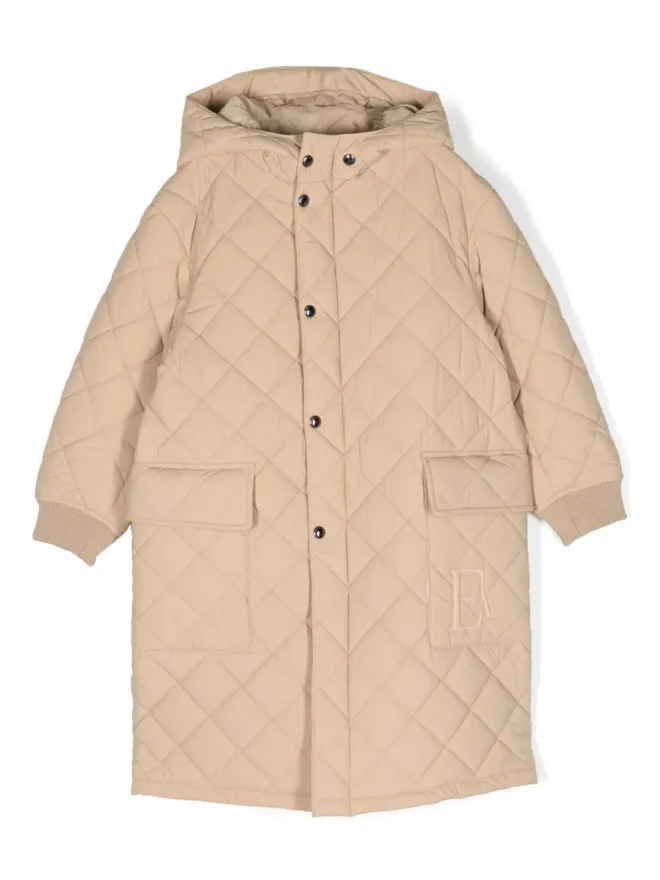 Emporio Armani Kids Emporio Armani Kids キルティッド仕上げフード付きコートの商品画像