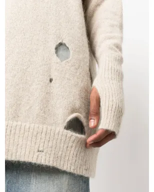 MM6 Maison Margiela ディストレストエフェクト ニットジャンパー - サムネイル5