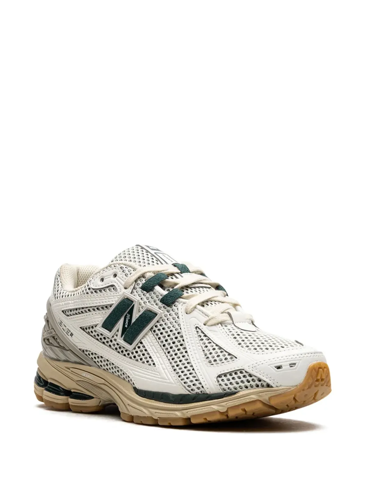 New Balance 1906R ホワイト/グリーン/クリーム スニーカー - 画像2