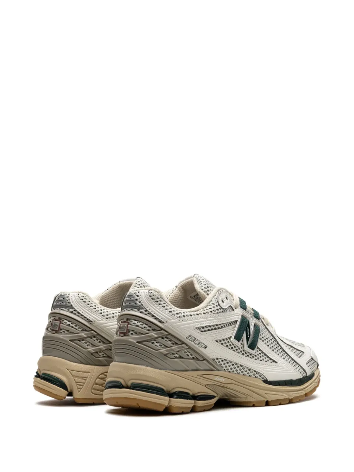 New Balance 1906R ホワイト/グリーン/クリーム スニーカー - 画像3