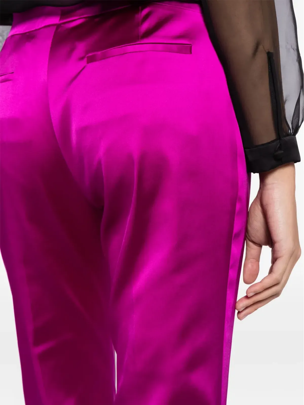 TOM FORD フレアサテンパンツ - 画像5