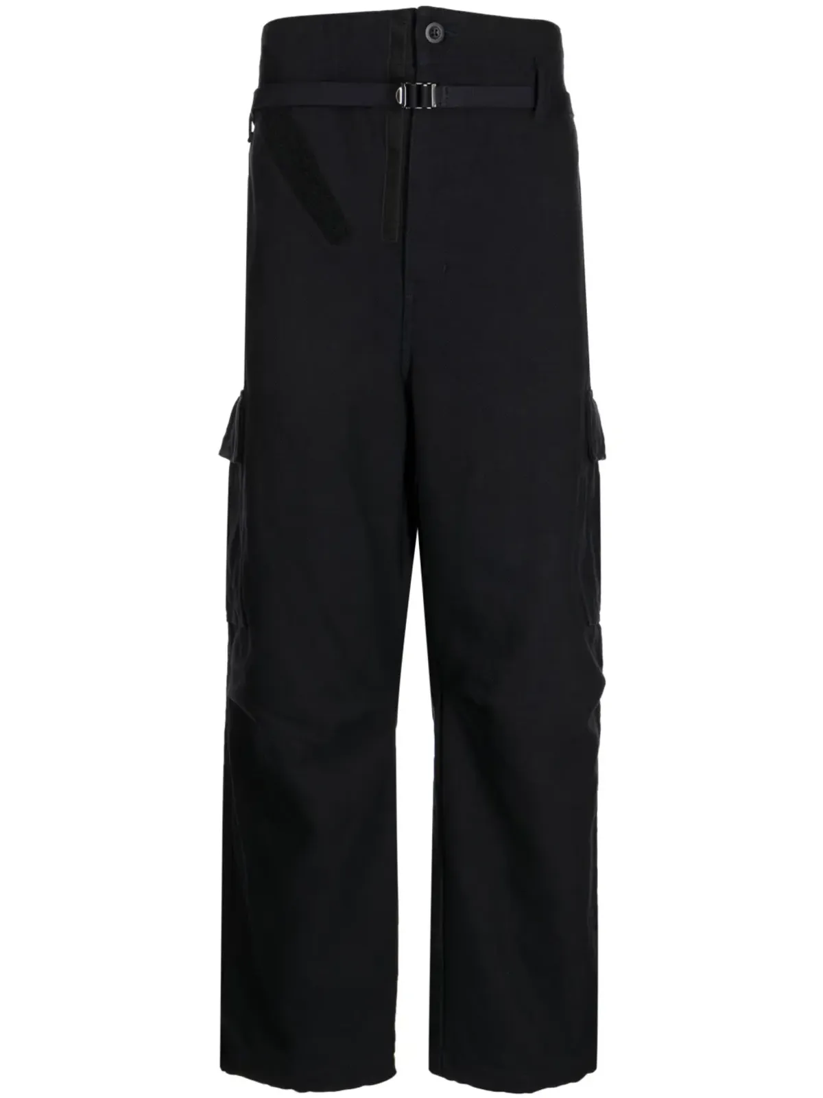 Comme des Garçons Homme カーゴポケット付き コットンブレンド ワイドレッグパンツ - Blue - 画像1