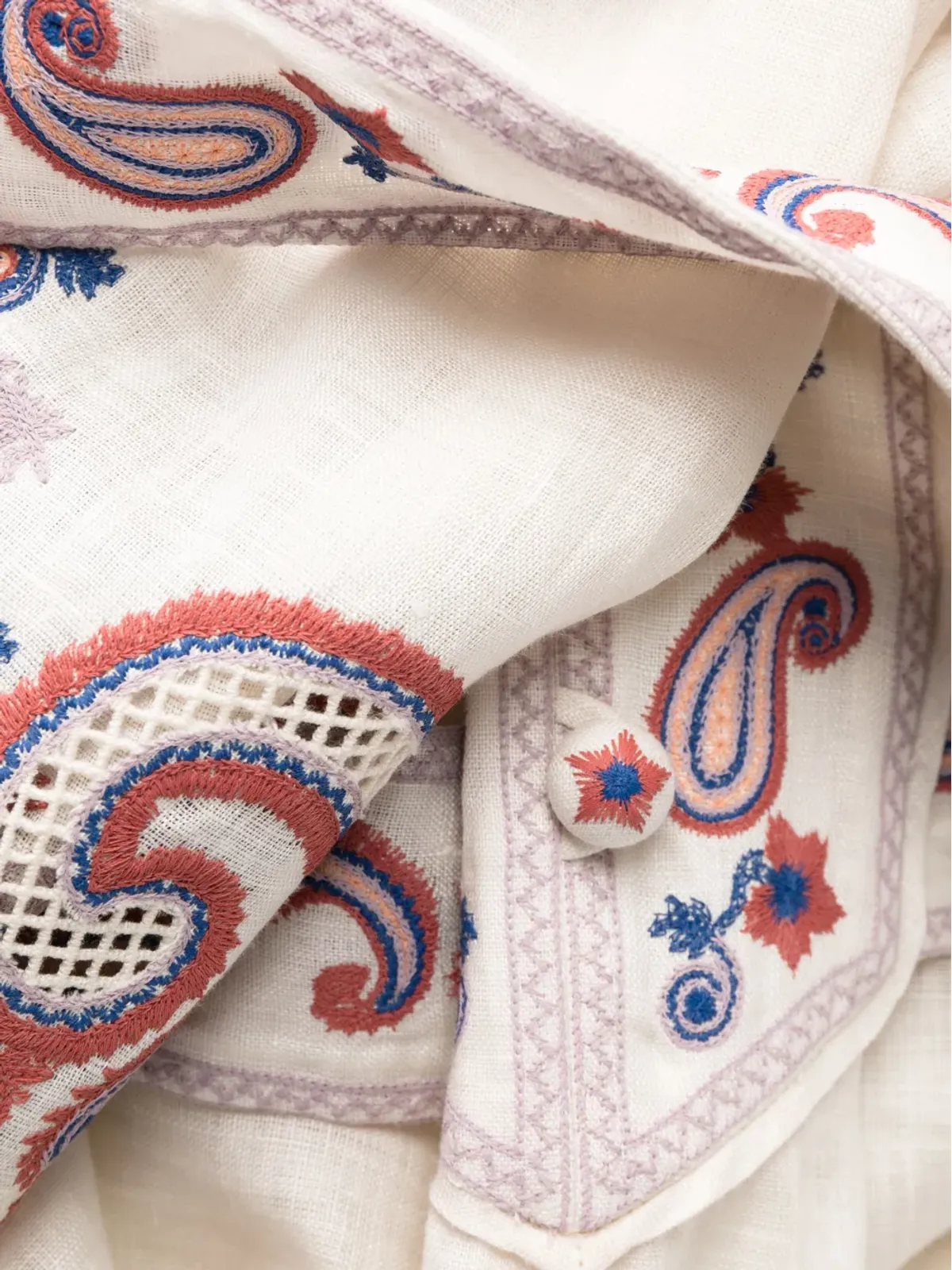 ZIMMERMANN Devi 花柄刺繍ミディドレス - 画像5