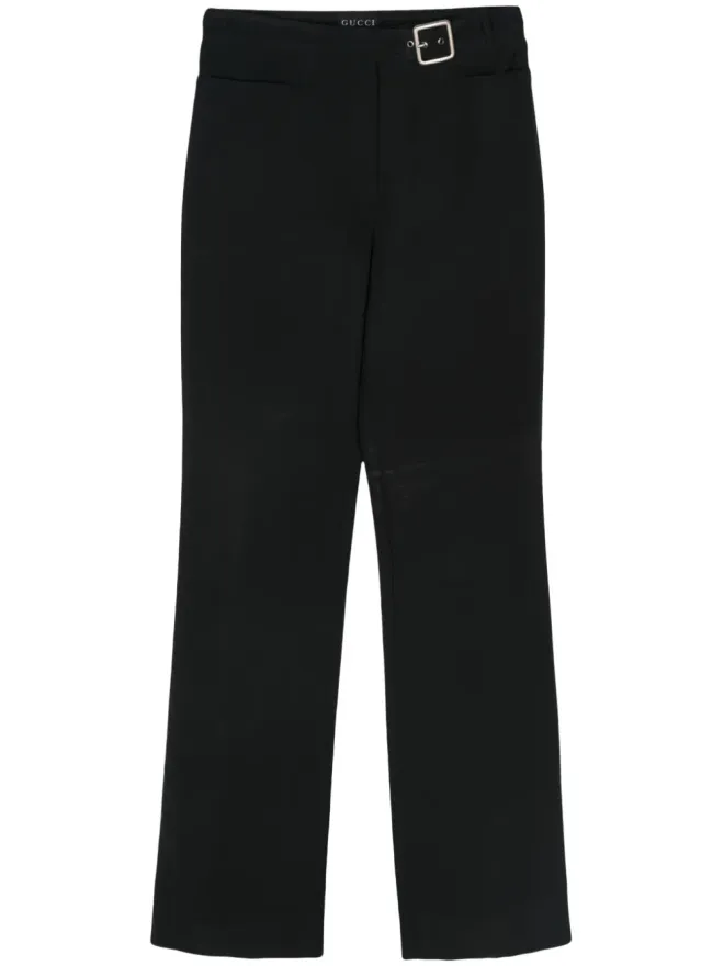 Gucci Pre-Owned Gucci Pre-Owned 2000年代 ロゴバックルパンツの商品画像