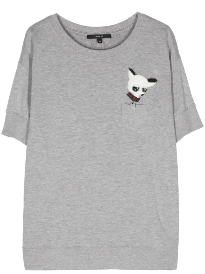 Gucci Pre-Owned Gucci Pre-Owned 2000年代 パッチディテール Tシャツの商品画像